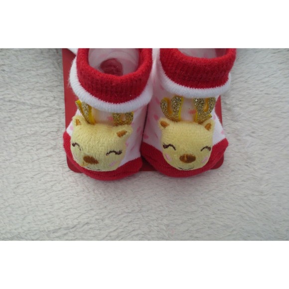 Sandy & Simon My First Christmas Set 3 Piece Set Hat Bib and Socks New - Picture 9 of 11